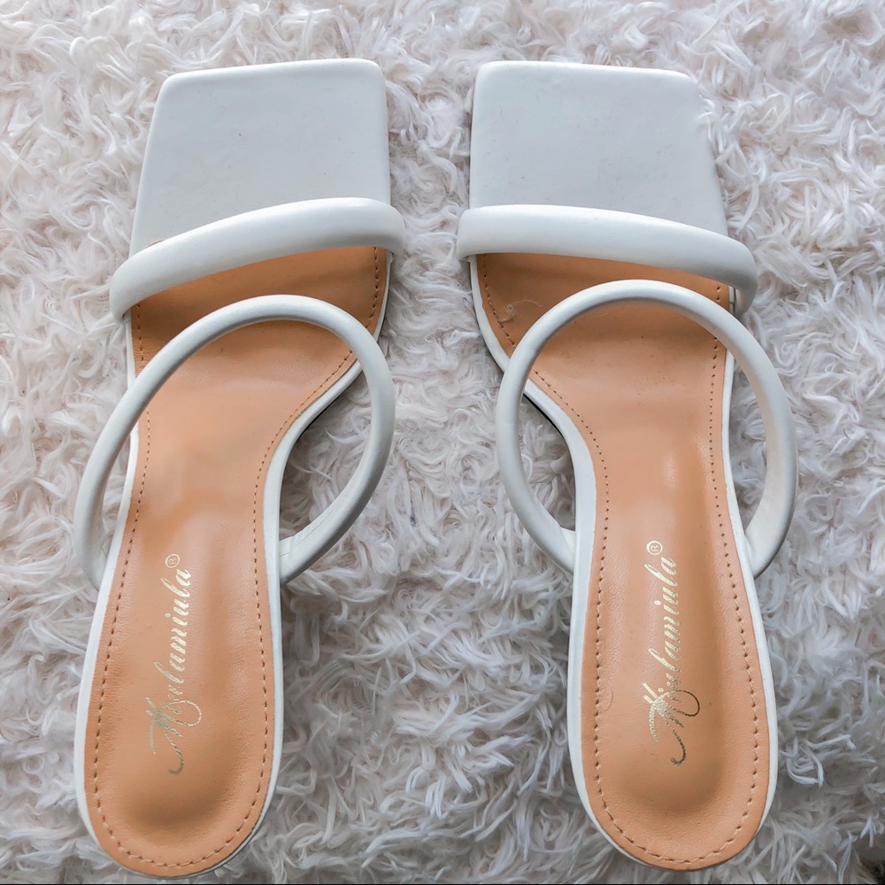 Trendy White Heels